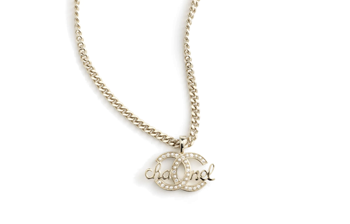 CHANEL Necklaces Women's Gold