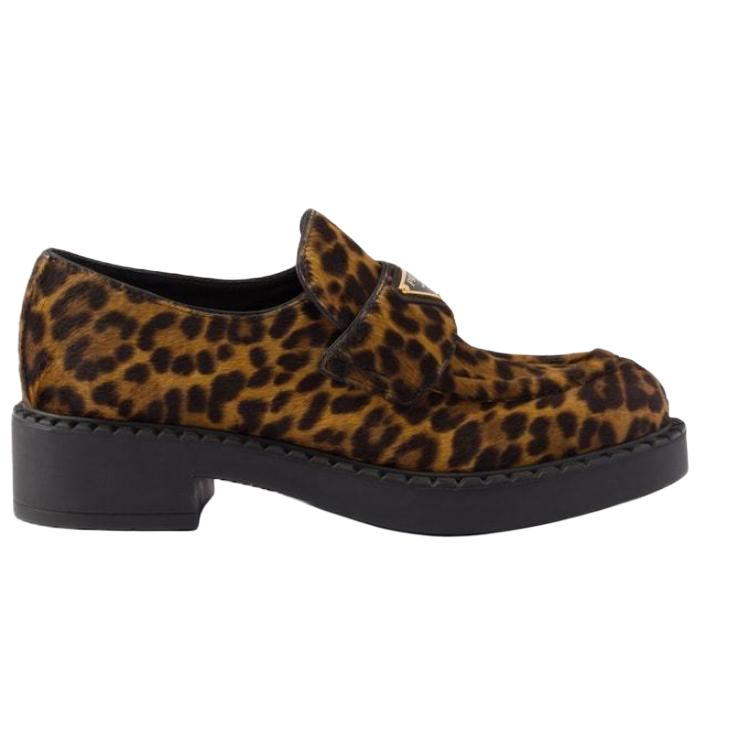 PRADA Honey Loafers 5cm Women's Brown