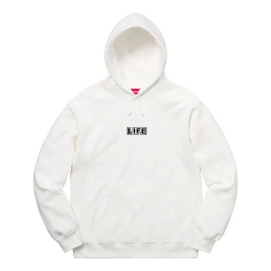 Supreme x Gilbert x George Life Hooded Sweatshirt 'White Multi-Color' SUP-SS19-535
