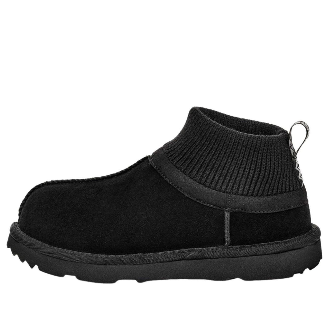 (PS) UGG Classic Ultra Stretch Cuff Slipper 'Black' 1157702K-BLK