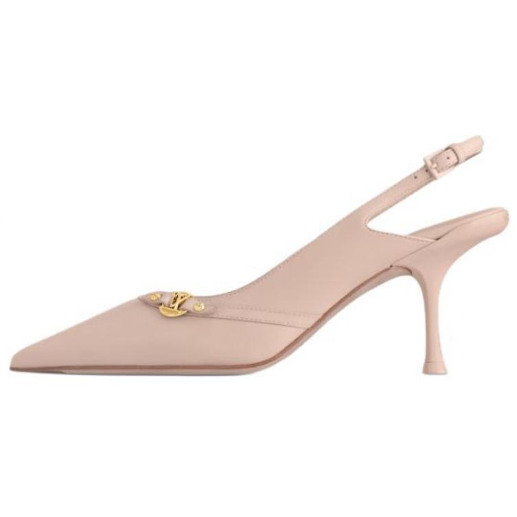 LOUIS VUITTON 6AM Slim Heel High Heels 7.5cm Women's Pink