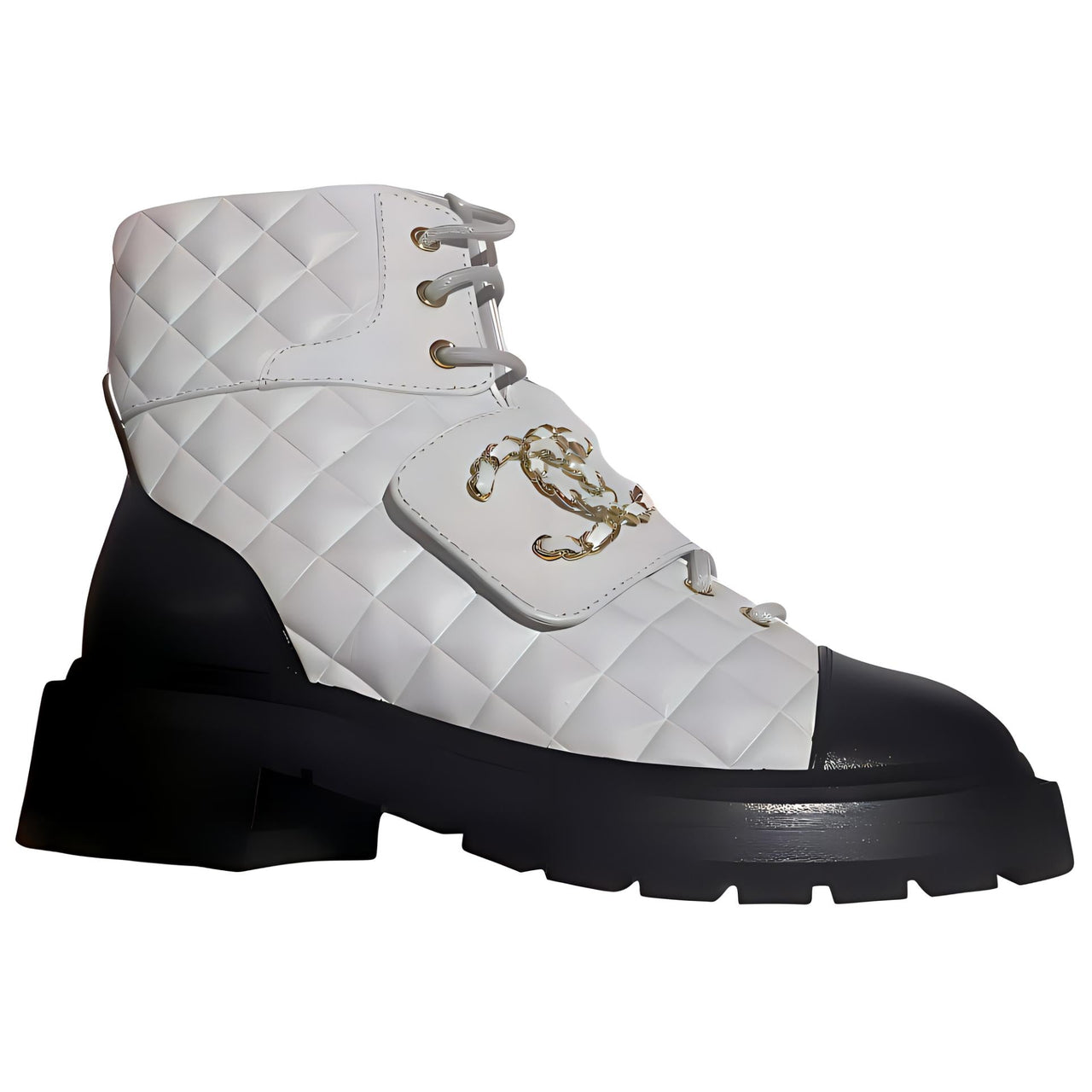 CHANEL Ankle Boots Women's White