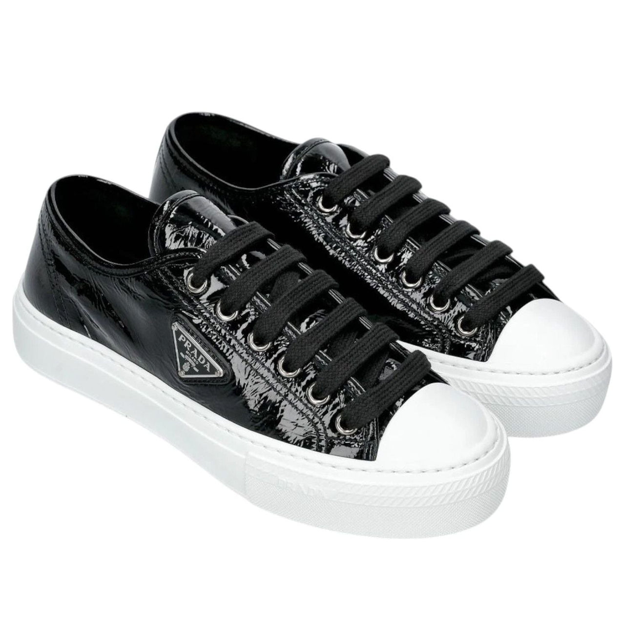 (WMNS) PRADA Naplak Leather 'Black Patent' 1E770N-H27-F0632