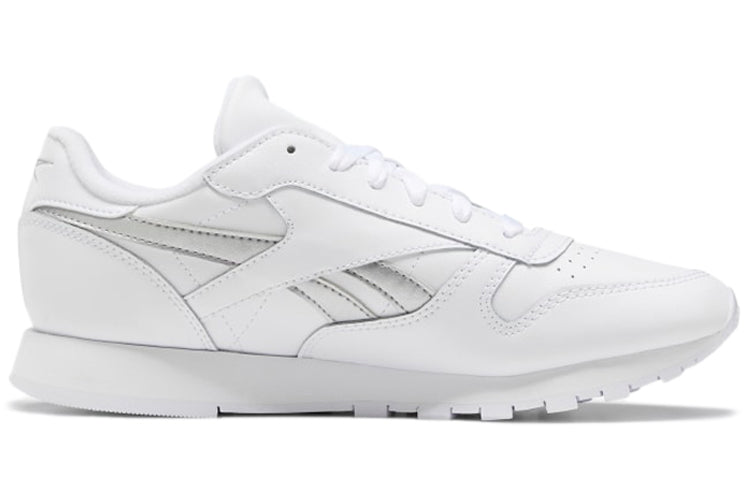 (WMNS) Reebok Classic Leather 'White Silver Metallic' EF3267