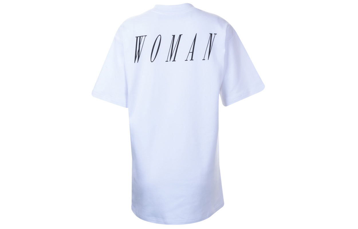 (WMNS) Off-White c/o Virgil Abloh Brushstroke Arrows Tomboy Tee White OWAA072R20H841280130