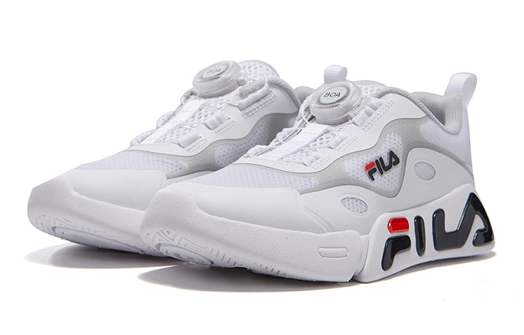 (GS) FILA BOA Classic VNTG Running Shoes White/Black K15B121109FWG