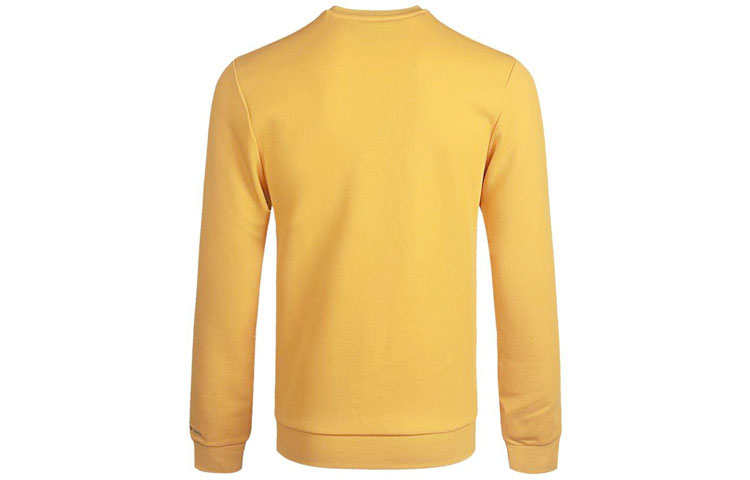 adidas neo M Cs Vrsty Sw Logo Printing Knit Sports Round Neck Pullover Yellow GJ8949