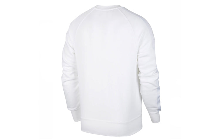 Nike Sportswear Swoosh Casual Sports Crew-neck Long Sleeve 'White' DA0087-100