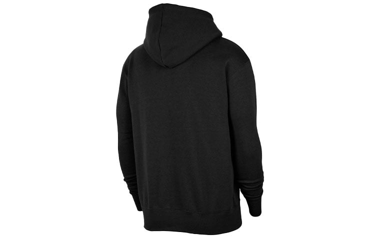 Nike Sportswear Club Logo Embroidered Solid Color Sports Black CZ7857-010