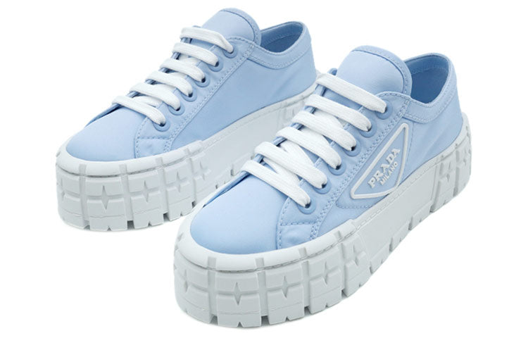 (WMNS) PRADA Double Wheel Re-nylon Gabardine Sneakers 'Blue' 1E260M_3LFX_F0076