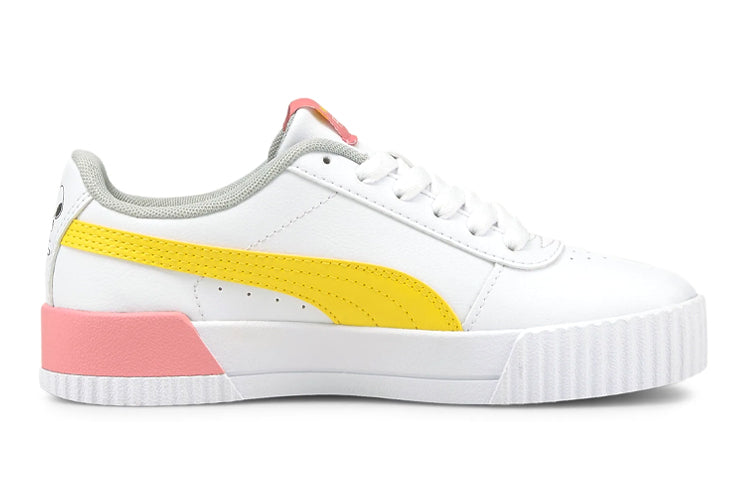(GS) PUMA Carina x Peanuts 'White Yellow Pink' 381877-01