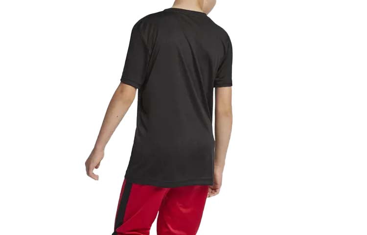(GS) Jordan logo Boy's Dri-FIT T-shirt 'Black' HA2543-023