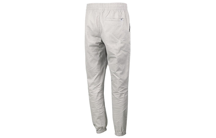 PUMA Downtown Small Logo Pants 'Grey Black' 531434-09