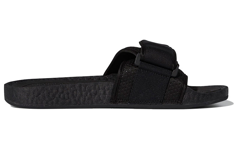 adidas x Pharrell Boost Slides 'Triple Black' FX8056