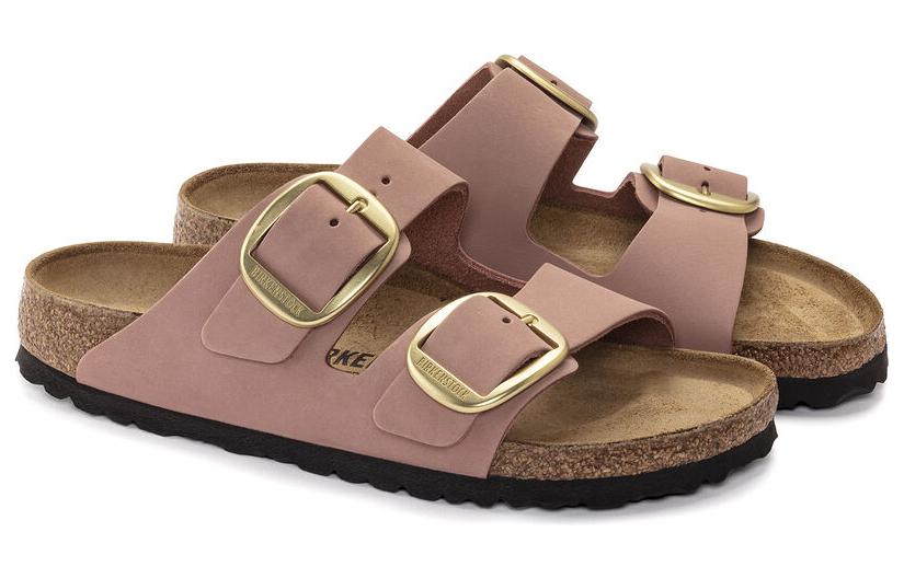 (WMNS) Birkenstock Arizona Big Buckle Nubuk Leather 'Old Rose' 1023963