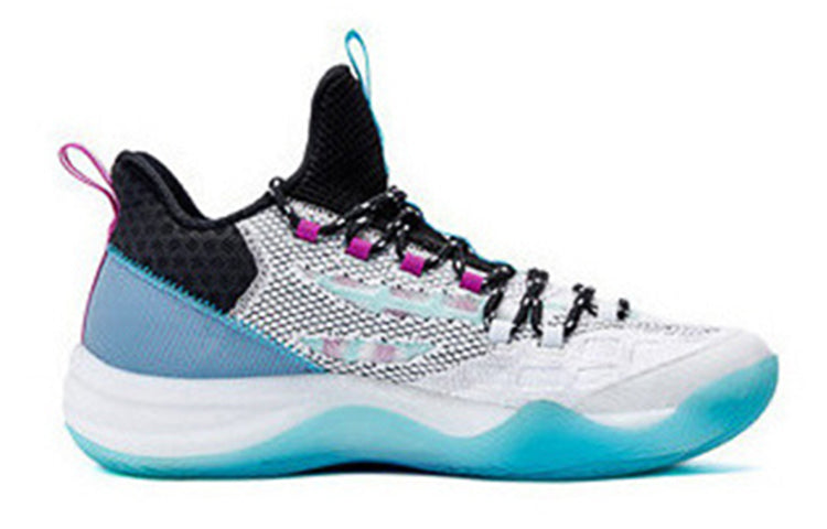 361 Degrees Quick Foam Basketball Sneaker 'White Purple Blue' 572021109-1