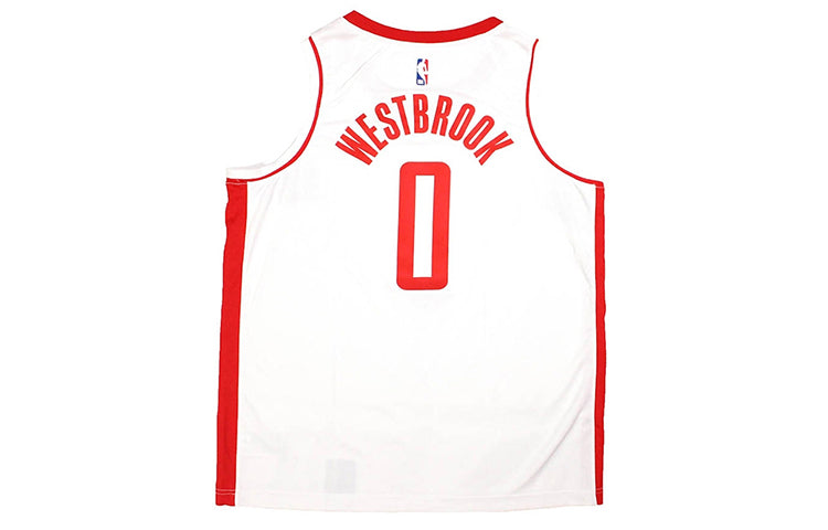 Nike Basketball Sports Vest Rockets Westbrook 0 White BV7990-104