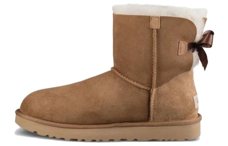 (WMNS) UGG Australia Mini Bailey Bow II Chestnut Boots 1016501-CHE