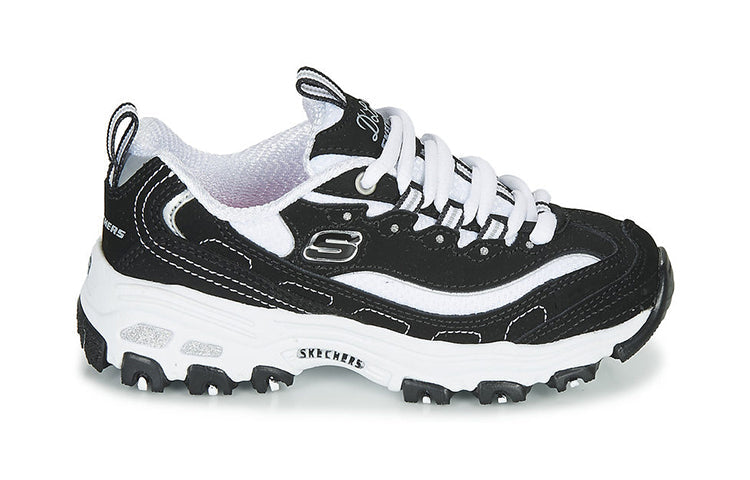 (GS) Skechers D'Lites 'Black White' 80587L-BKW