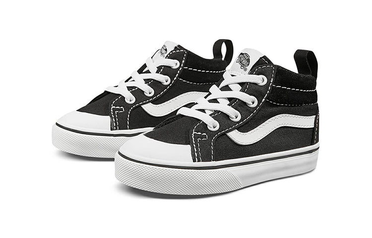 (TD) Vans Racer Mid 'Black White' VN0A38EG1WX