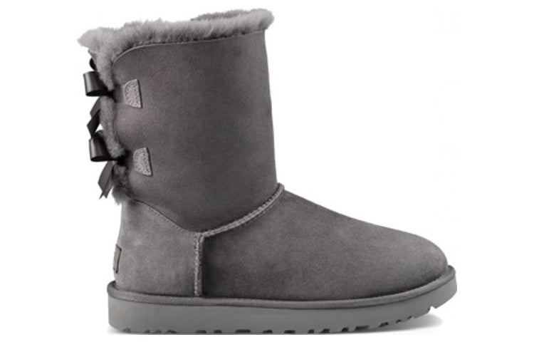 (WMNS) UGG Bailey Bow II Boot 'Grey' 1016225-GRY