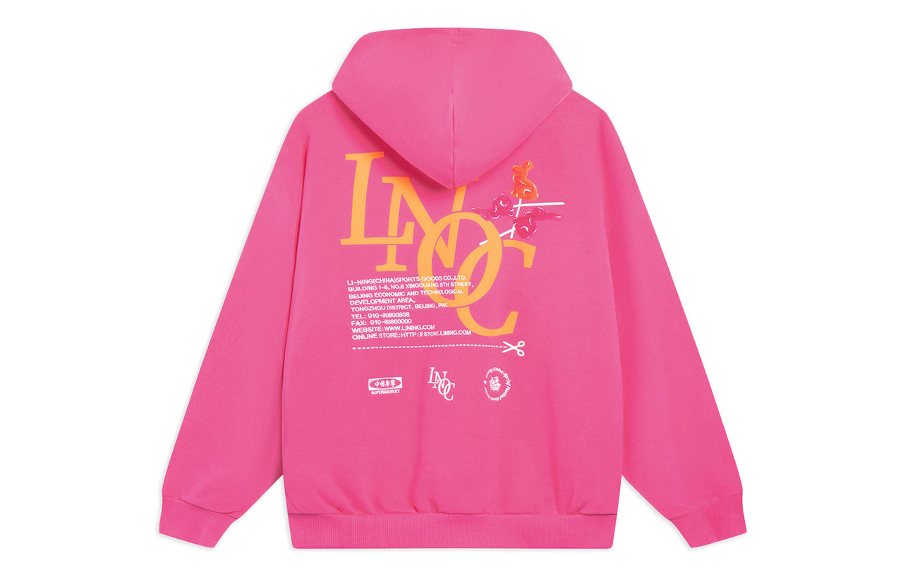 Li-Ning Chinese Culture Graphic Hoodie 'Pink' AWDT239-2