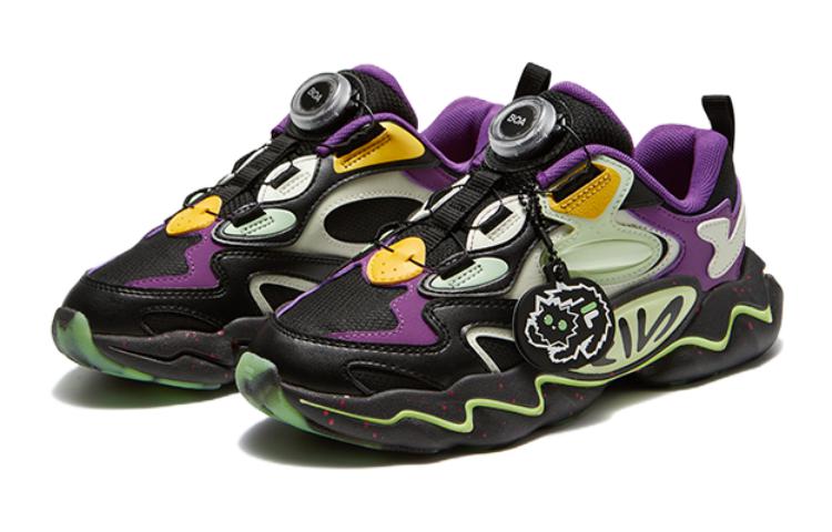 (GS) FILA Boa Sneakers 'Purple Black Green' K15B341111FBL
