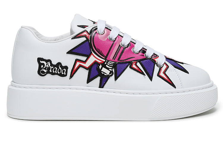 (WMNS) PRADA Graphic Heart Platform Sneakers 'White Multi-Color' 1E805L_3L2B_F0009_F_045