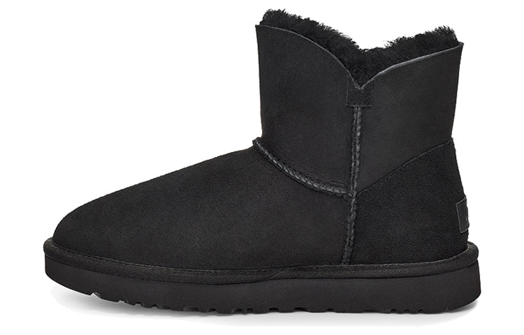 (WMNS) UGG Bailey Zip Mini Fleece Lined Black 1112481-BLK