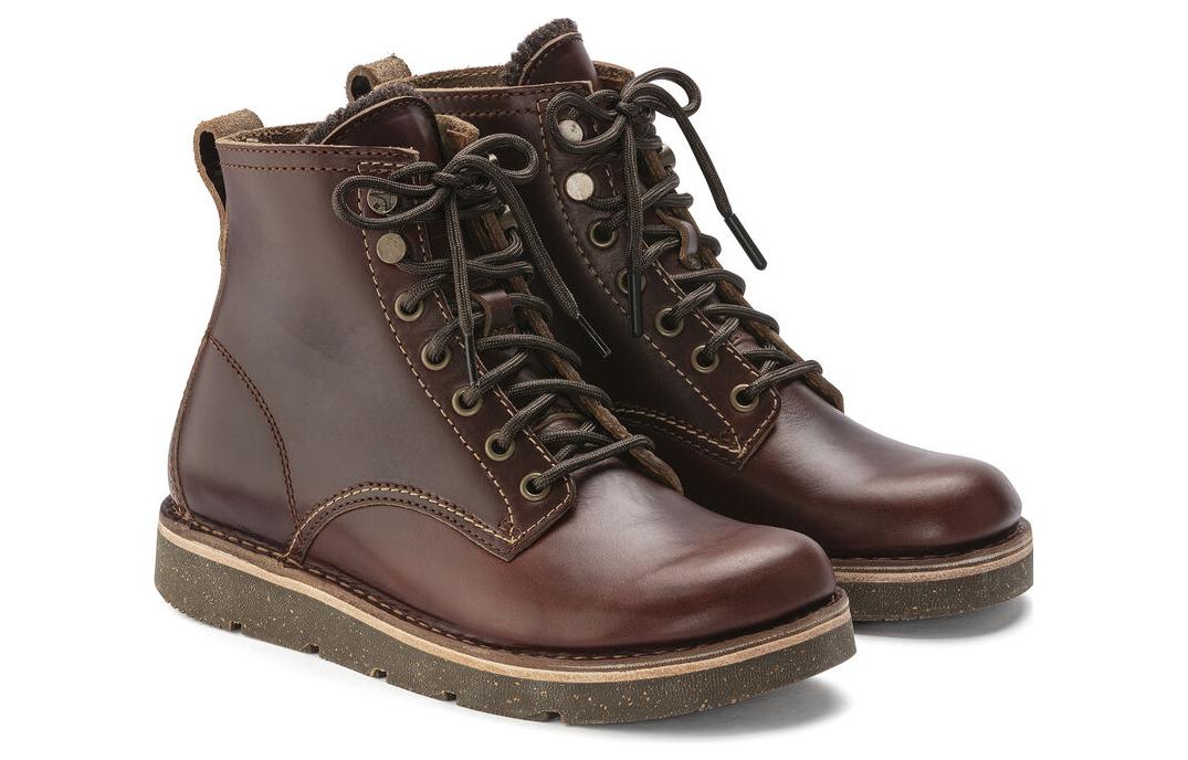 (WMNS) Birkenstock Birmingham Lace Women Natural Leather Oiled Narrow Fit 'Roast' 1023722