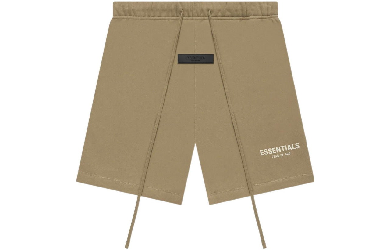 Fear of God Essentials SS22 Logo Sweatshorts 'Oak' FOG-SS22-400
