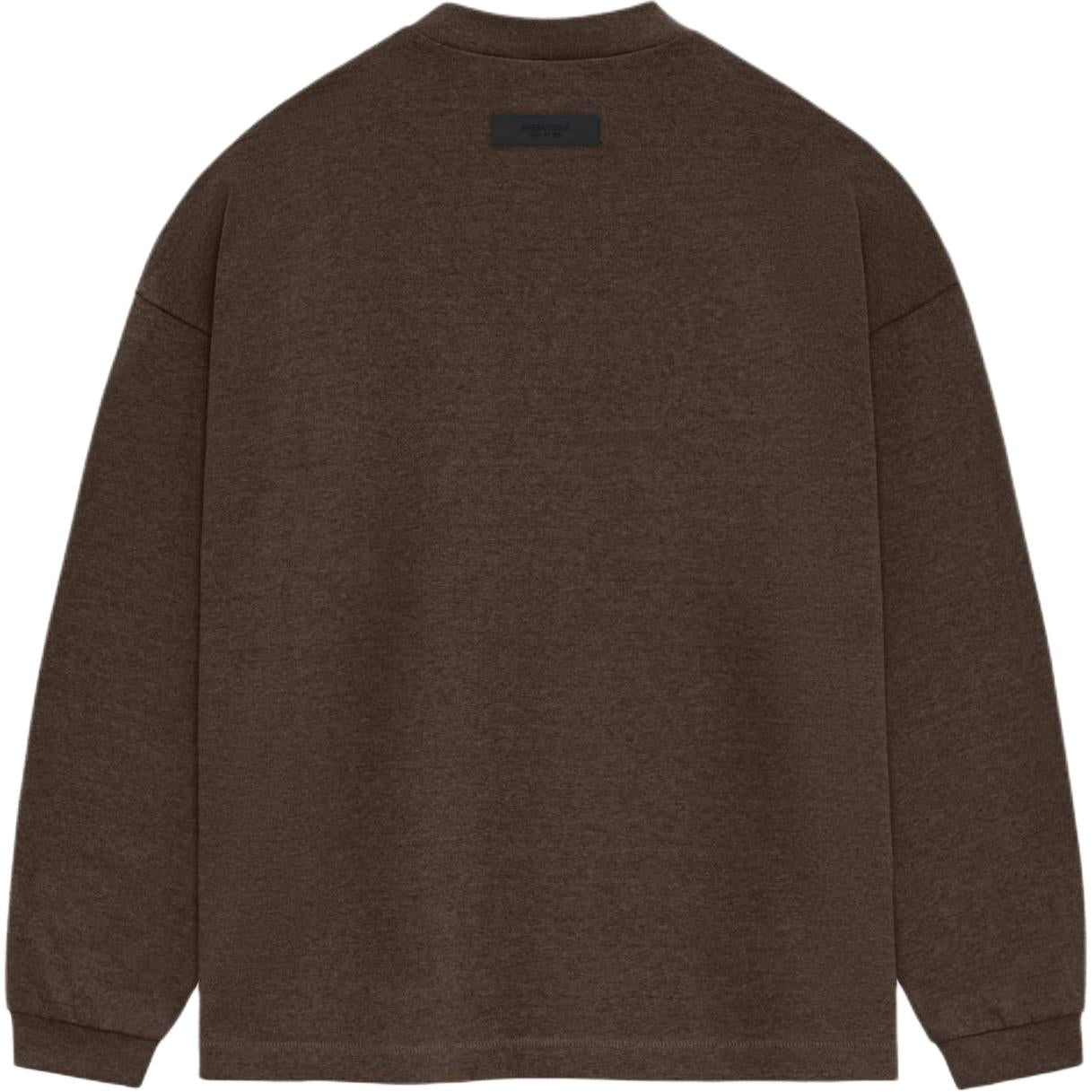 Fear of God Essentials SS24 Heavy Long Sleeve T-shirt 'Heather Wood' 125SU242012F
