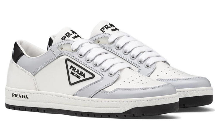 (WMNS) PRADA District Leather Sneakers 'White Grey' 1E790M_3LJ6_F0A4C_F_030