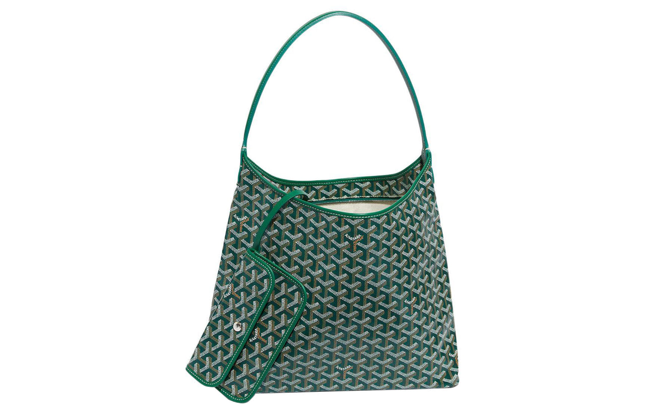 GOYARD Bohème Hobo Canvas With Leather Shoulder Bag Combo Bag One Shoulder Handbags Women's Green