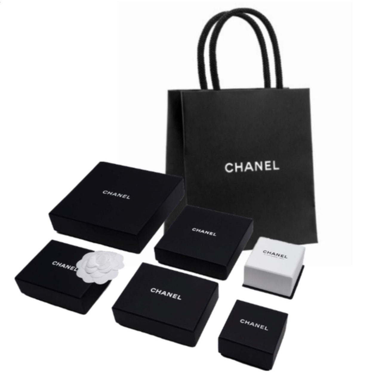 CHANEL Metal Brooches Unisex White
