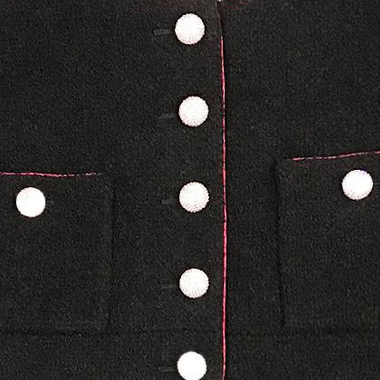 CHANEL Cropped Coats Women's Black