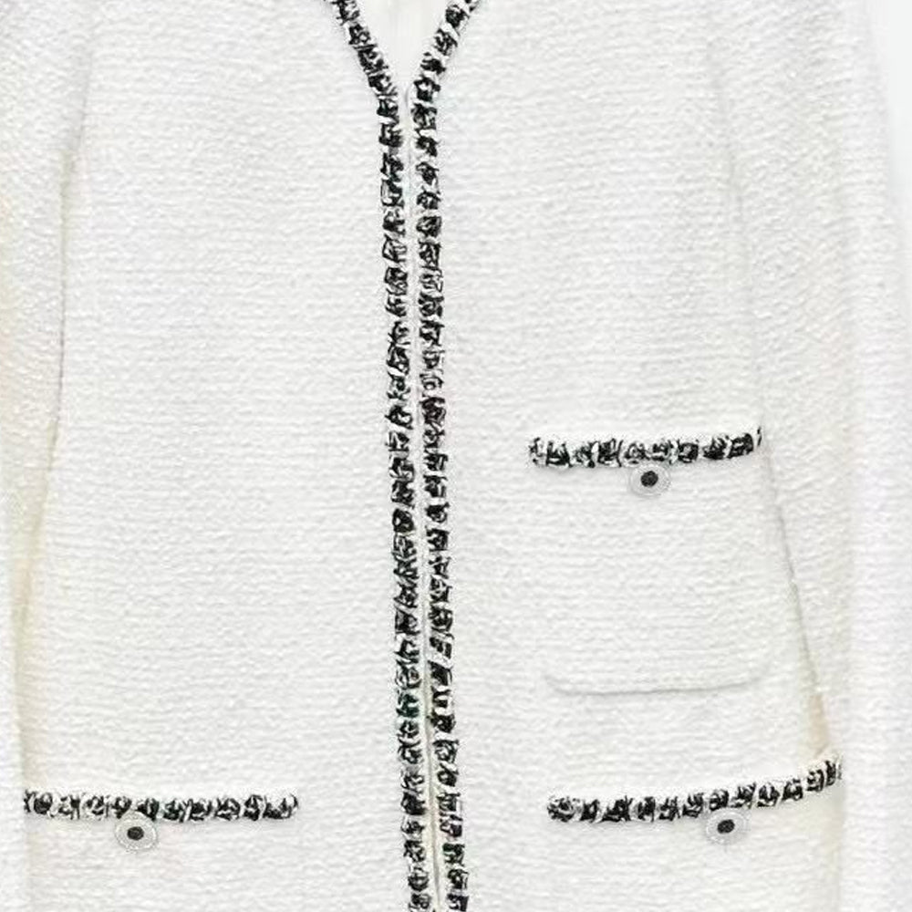 CHANEL 22 Spring And Summer Jackets Coats Women's White
