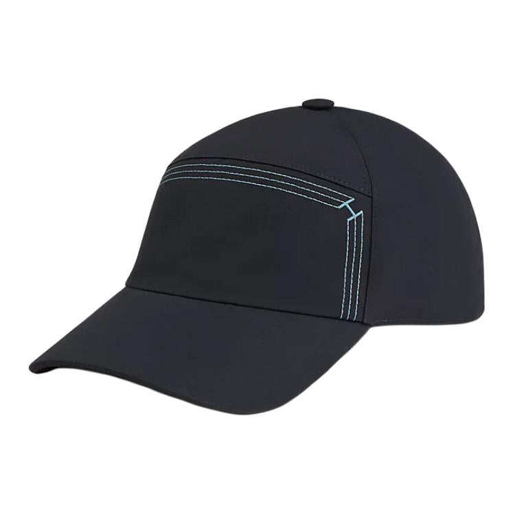 HERMES Cotton Baseball Caps Unisex Dark Blue