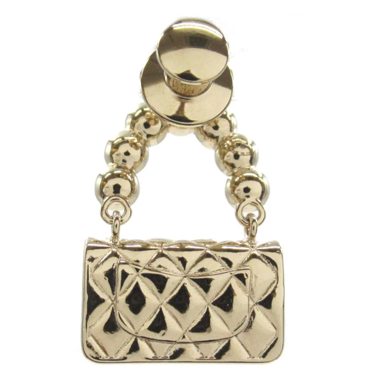 CHANEL Gold-Plated Brooches Women's Gold
