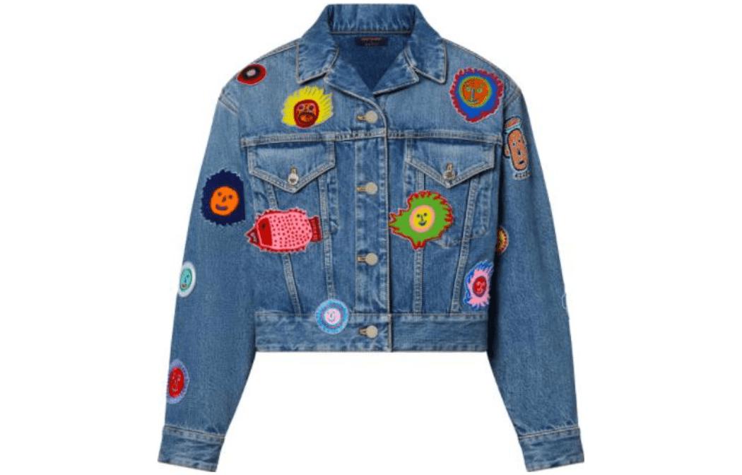 LOUIS VUITTON x Yayoi Kusama Louis Vuitton X Yayoi Kusama Cropped Coat Women's Blue