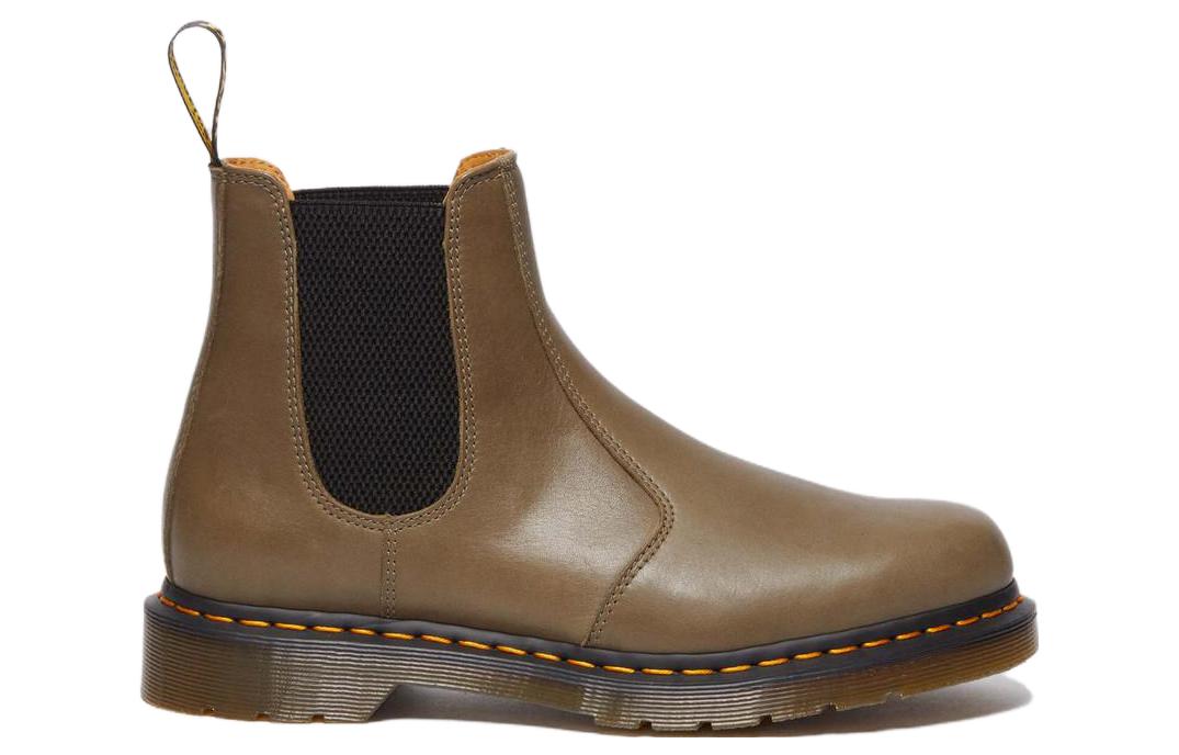 Dr.Martens 2976 Carrara Leather Chelsea Boots 'Olive' 31002352