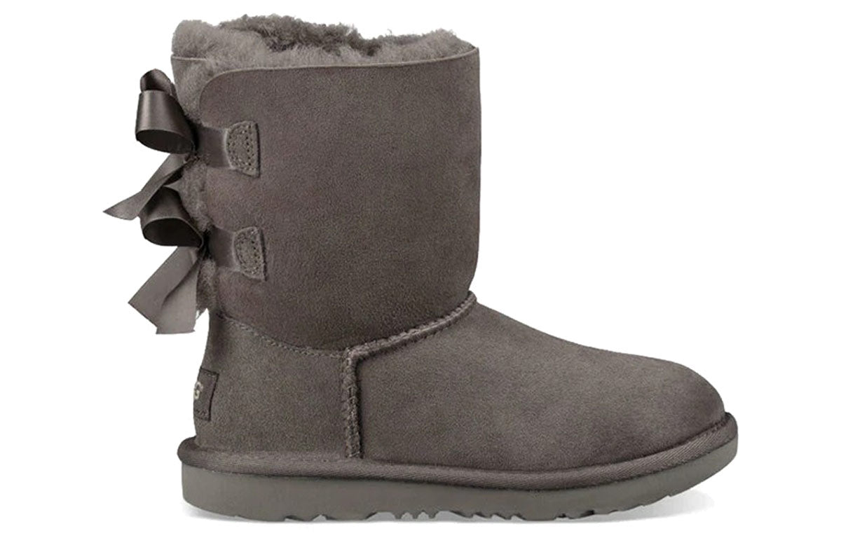 (GS) UGG Bailey Bow II Boot 'Grey' 1017394K-GREY