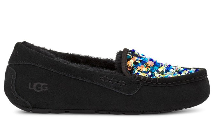 (WMNS) UGG Ansley Stellar Sequin Slipper 'Black' 1116072-BLK