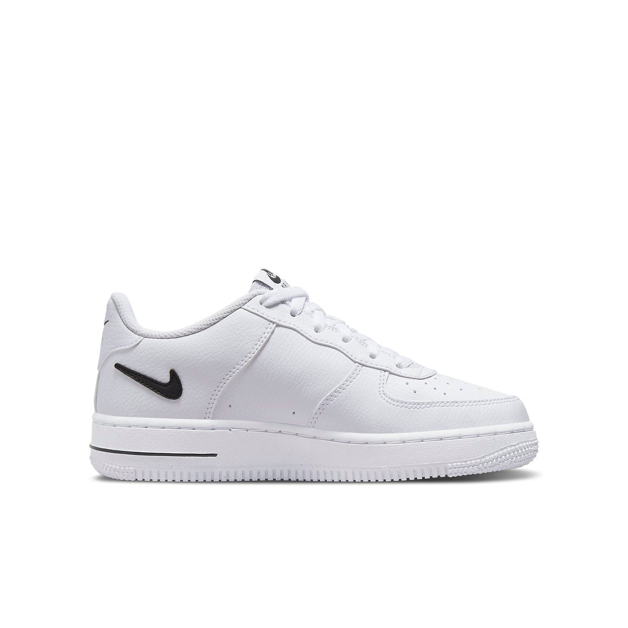 (GS) Nike Air Force 1 '07 'Cut Out Swoosh - White Black' DR7889-100