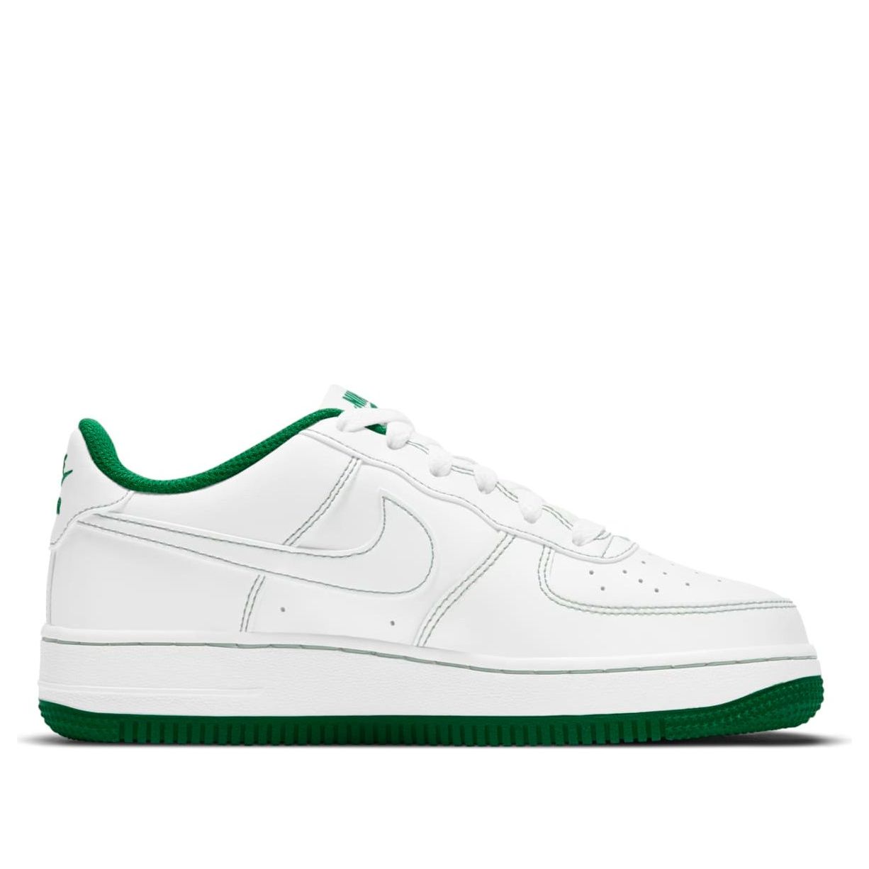 (GS) Nike Air Force 1 '07 Low 'Contrast Stitch - White Pine Green' CW1575-103