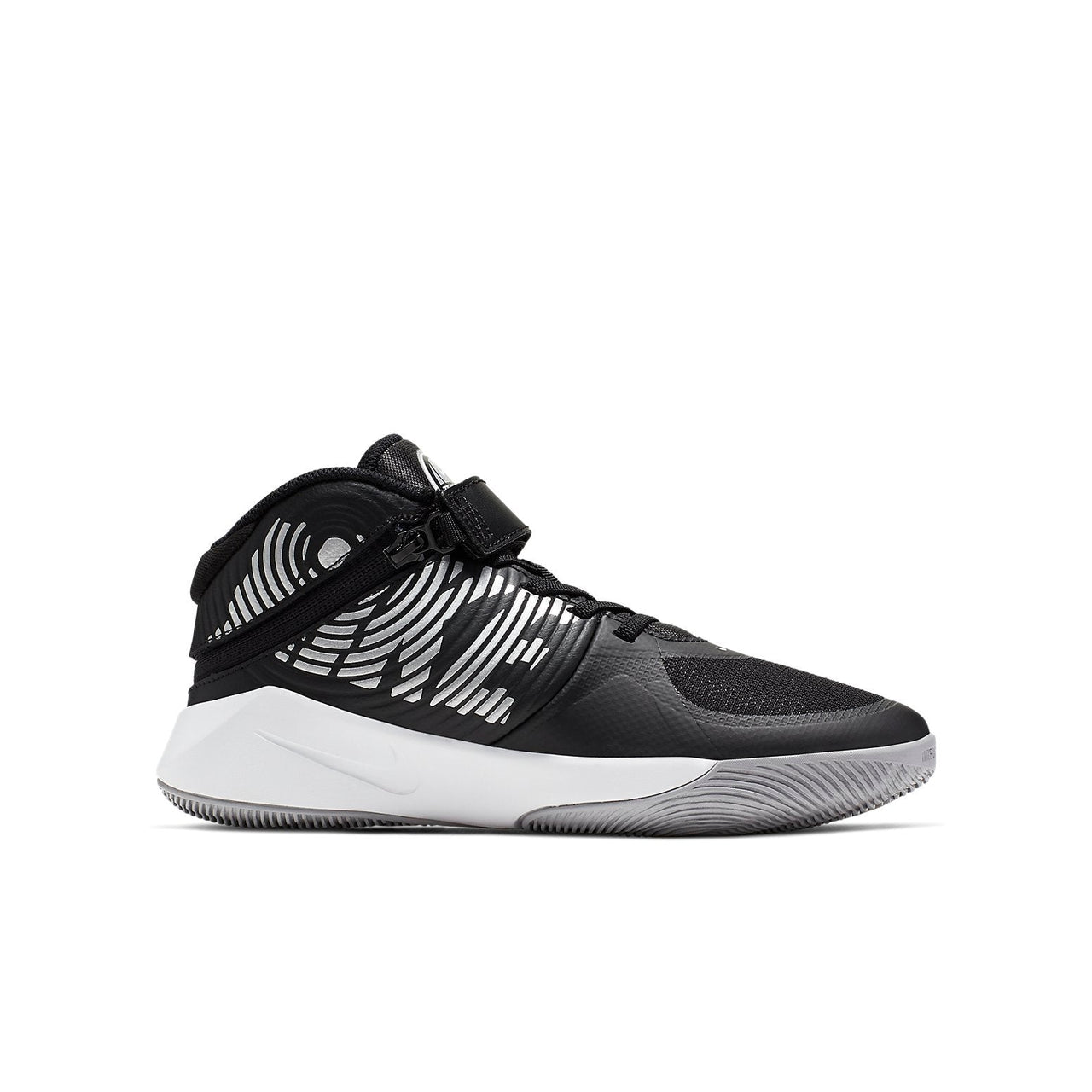 (GS) Nike Team Hustle D 9 FlyEase 'Black Grey White' BV2952-001