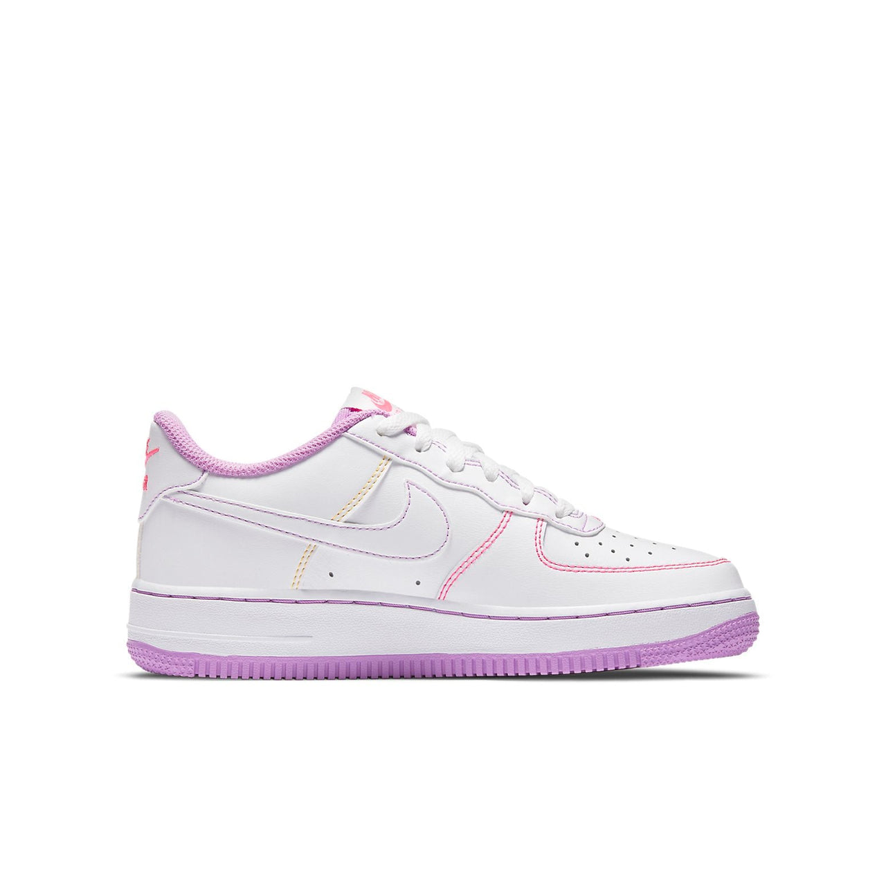 (GS) Nike Air Force 1 '07 Low 'Contrast Stitch - Fuchsia Glow' CW1575-110