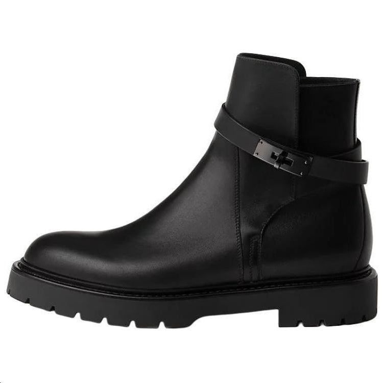 HERMES Jeff Ankle Boots Men's Black