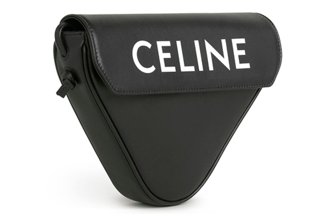 CELINE Smooth Cow Leather Triangle Bag Shoulder Bag Crossbody Bag Regular Men's Black