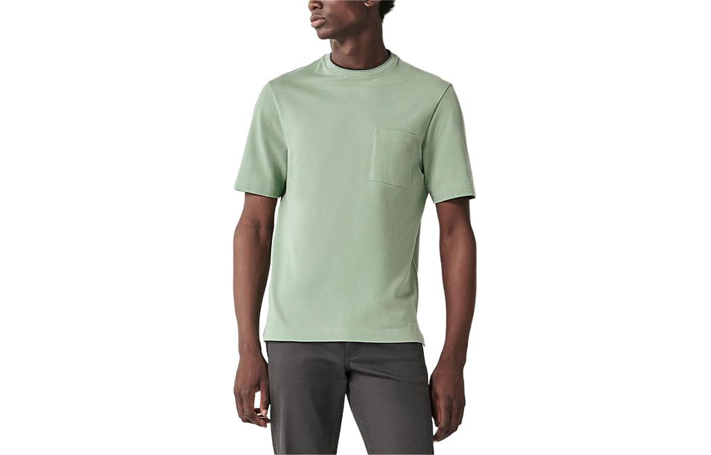 HERMES T-Shirt Men's Aqua Green